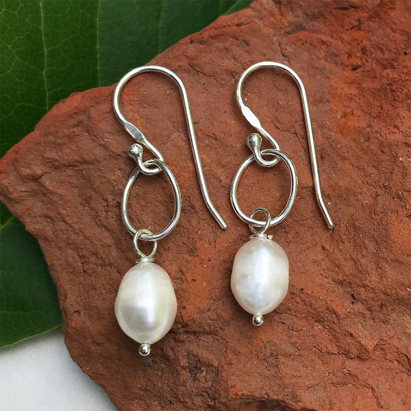 Fresh on sale pearl earrings