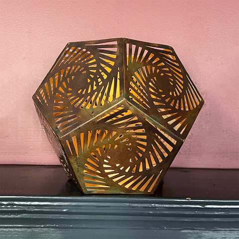 Fair trade copper lantern