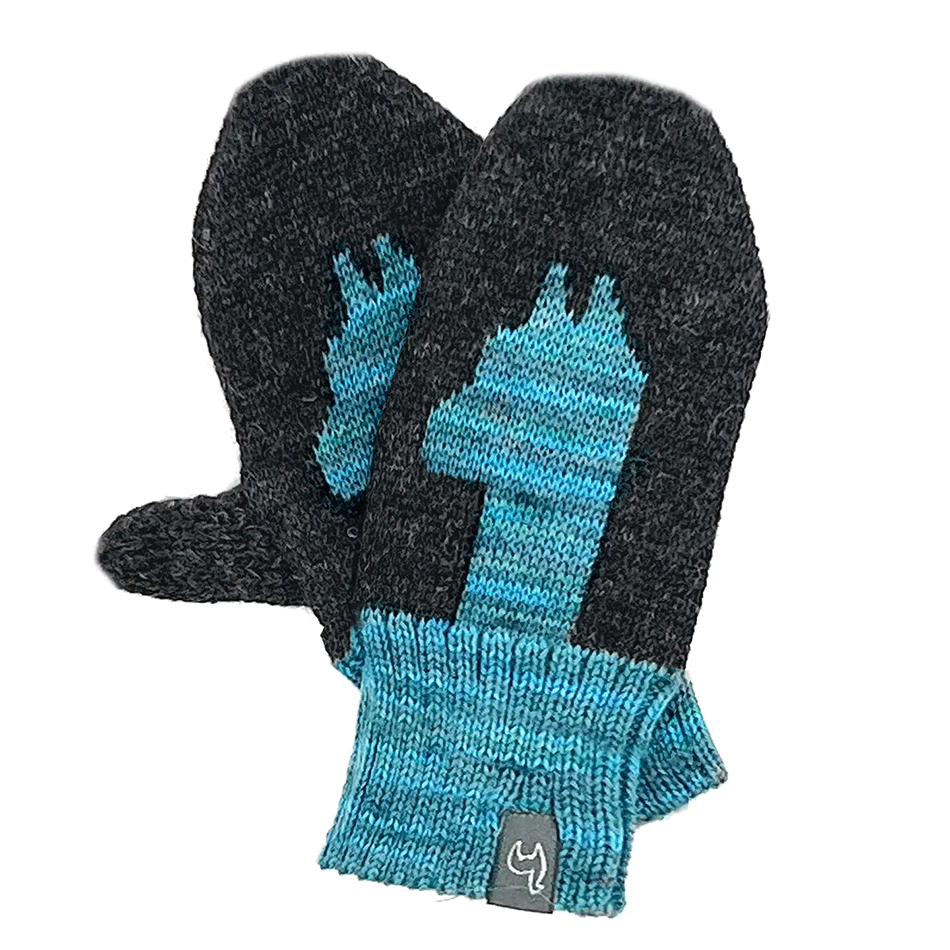 Fair trade baby alpaca kids mittens