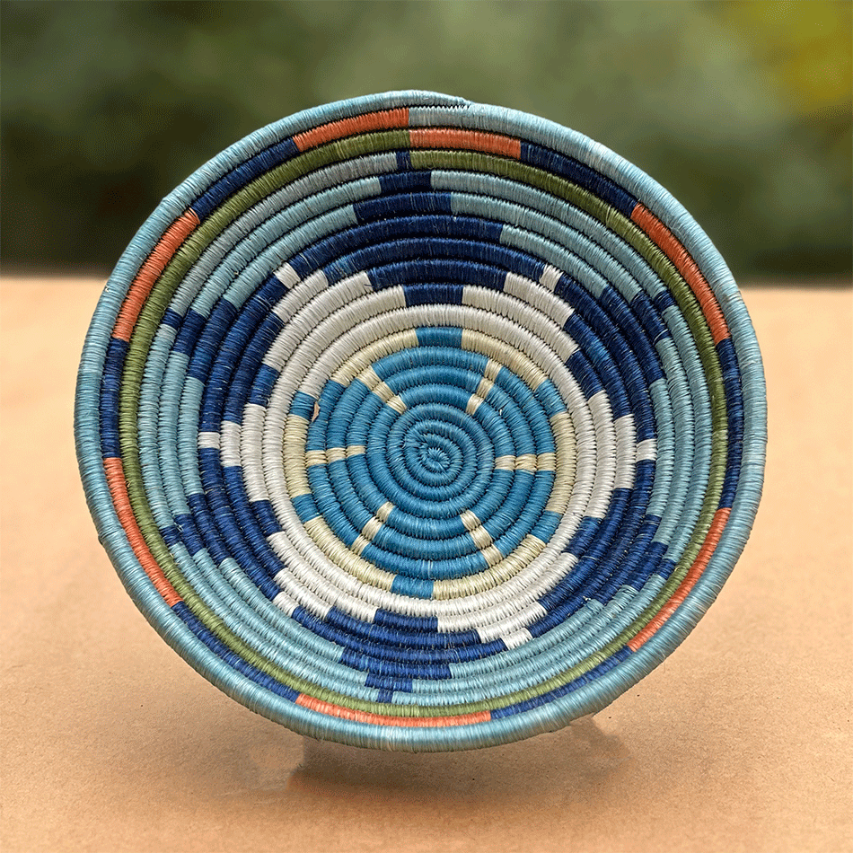 Fair trade sisal sweetgrass basket