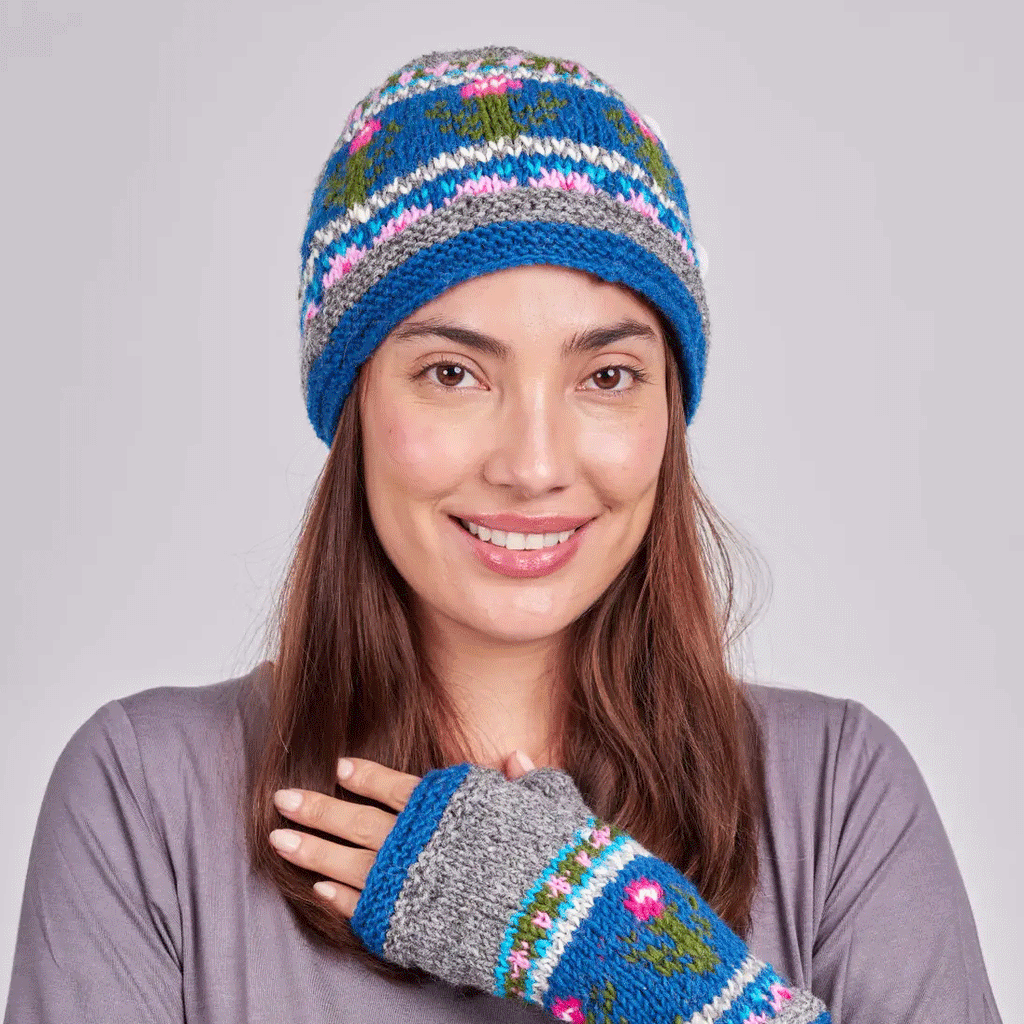 Fair trade knit wool hat