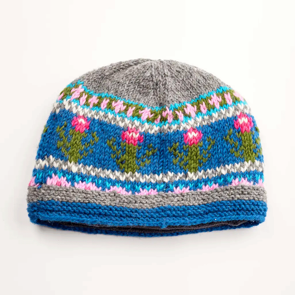 Fair trade knit wool hat