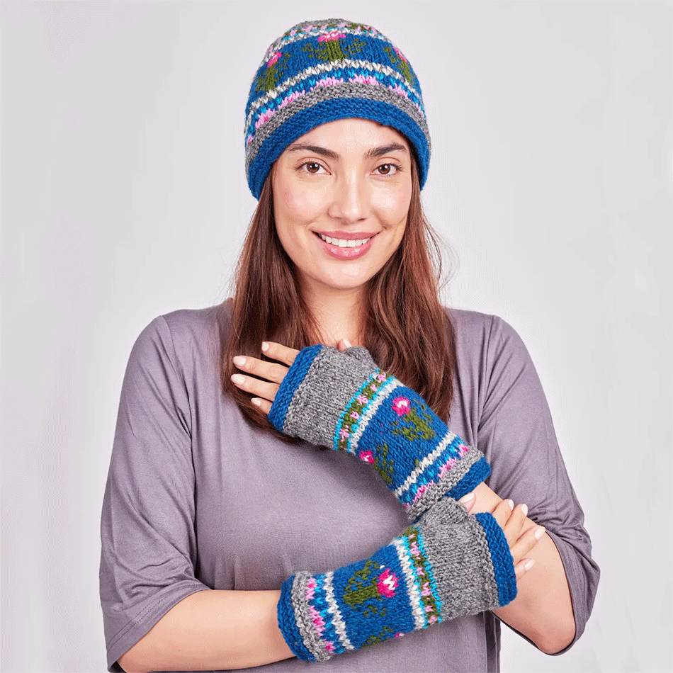 Fair trade knit wool hat