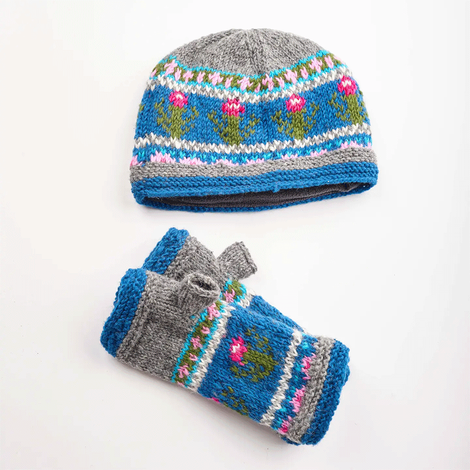 Fair trade knit wool hat