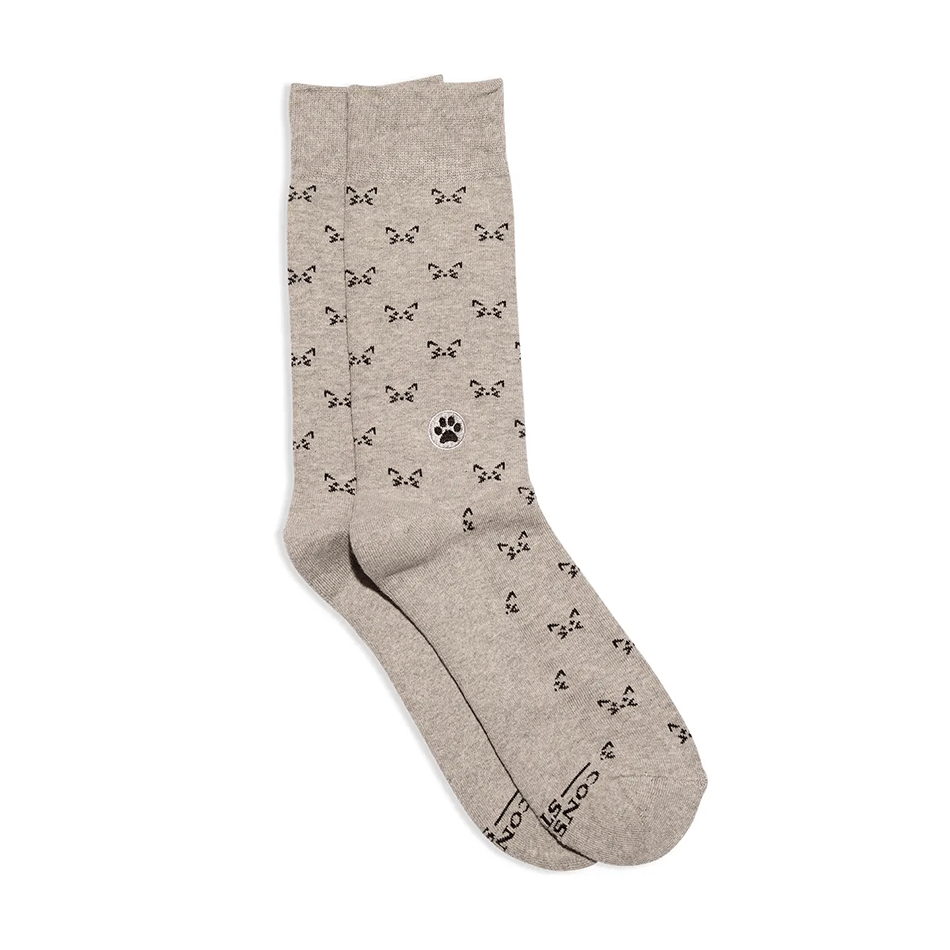 Fair trade organic cotton socks cats