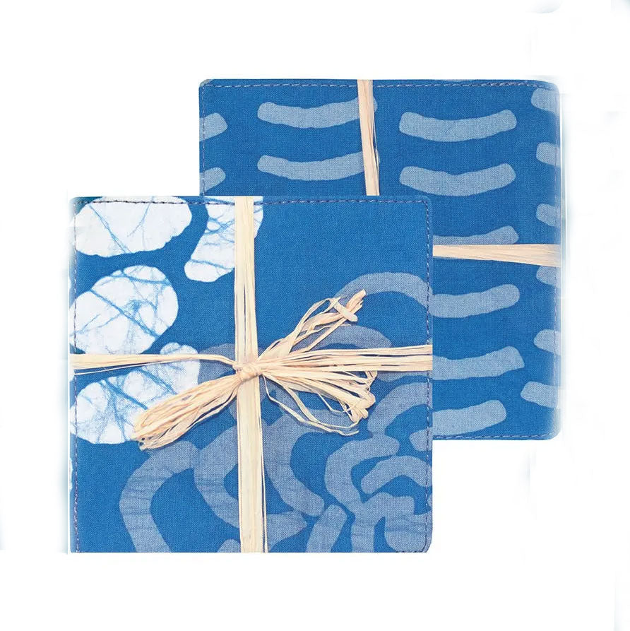 Fair trade organic cotton batik coasters