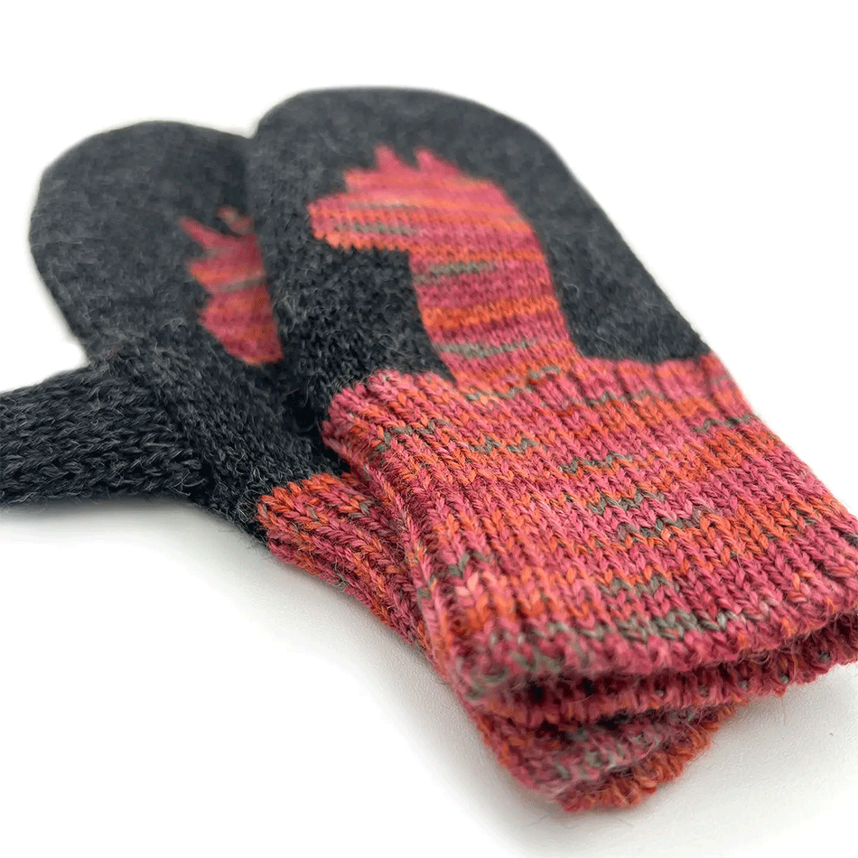 Fair trade baby alpaca kid's mittens