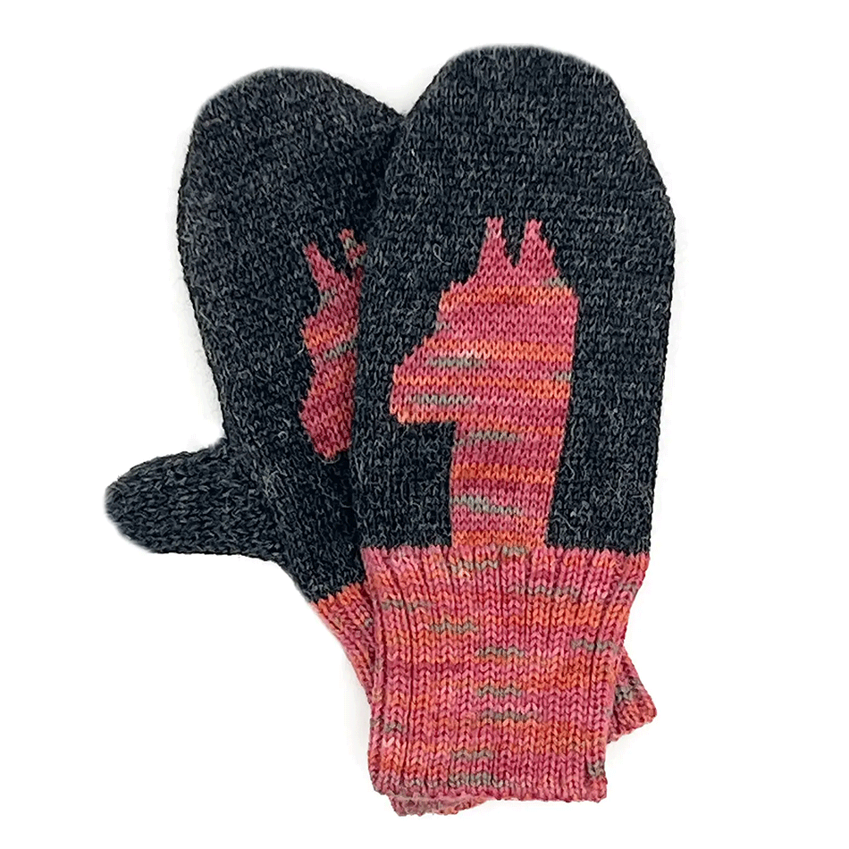 Fair trade baby alpaca kid's mittens