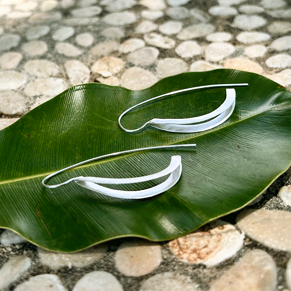 Fair trade sterling silver earrings handmade