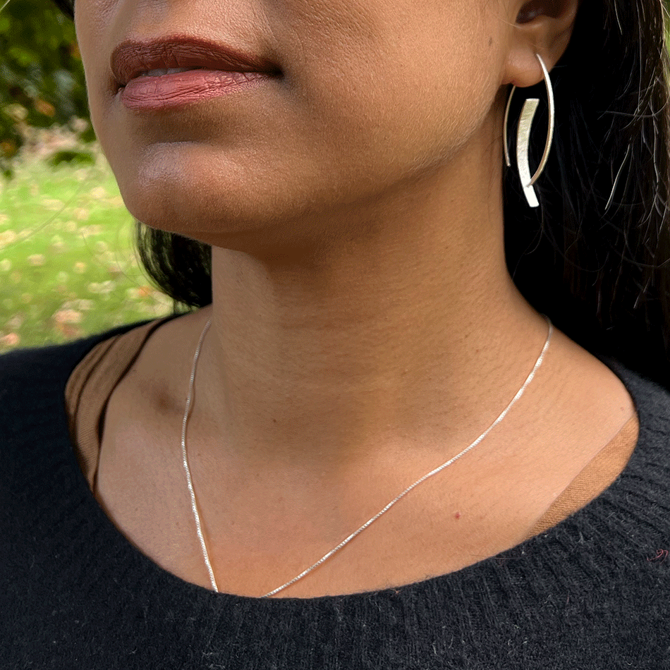 Sterling silver fair trade earrings