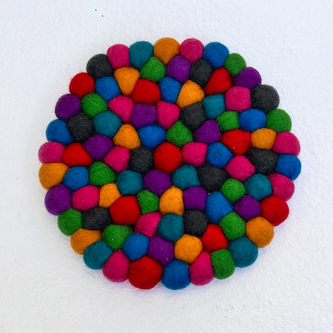 Fair trade felt trivet