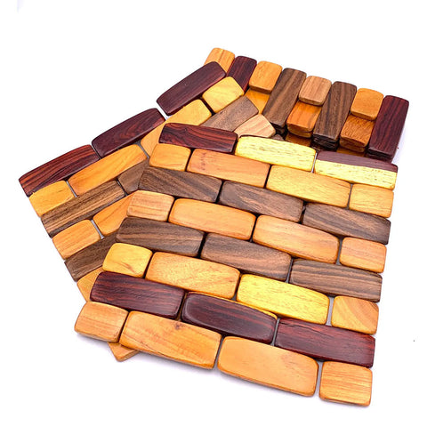 Tropical Hardwood Foldable Trivet, Nicaragua