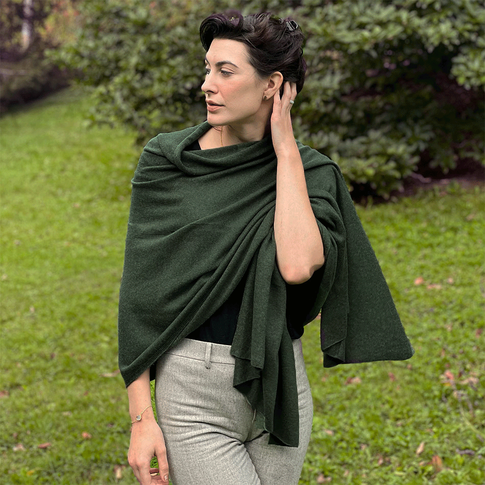 Fair trade cashmere scarf wrap