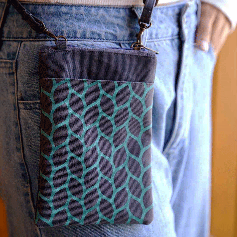 Fair trade cell phone bag wallet