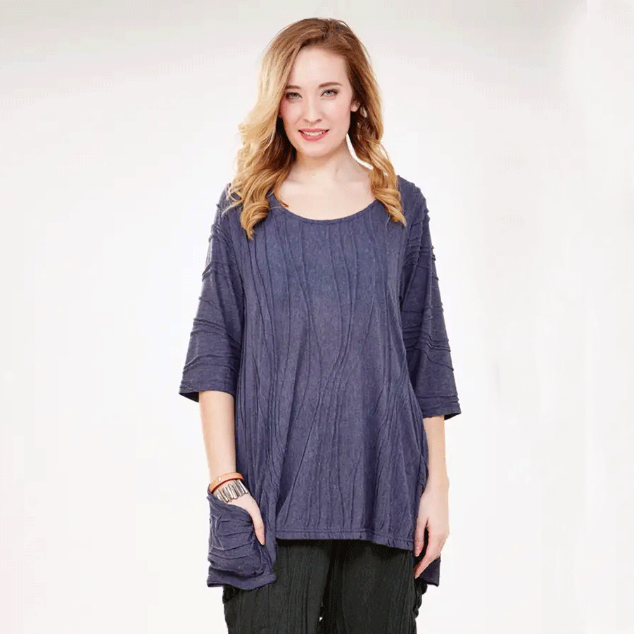 Fair trade cotton tunic pockets