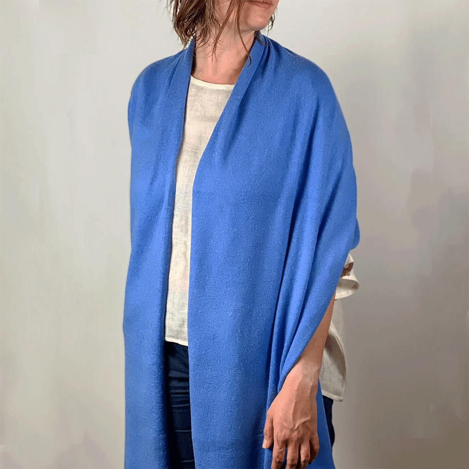 Fair trade cashmere wrap scarf