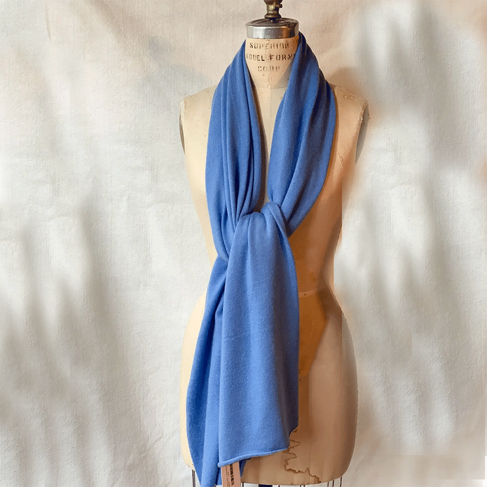 Fair trade cashmere wrap scarf