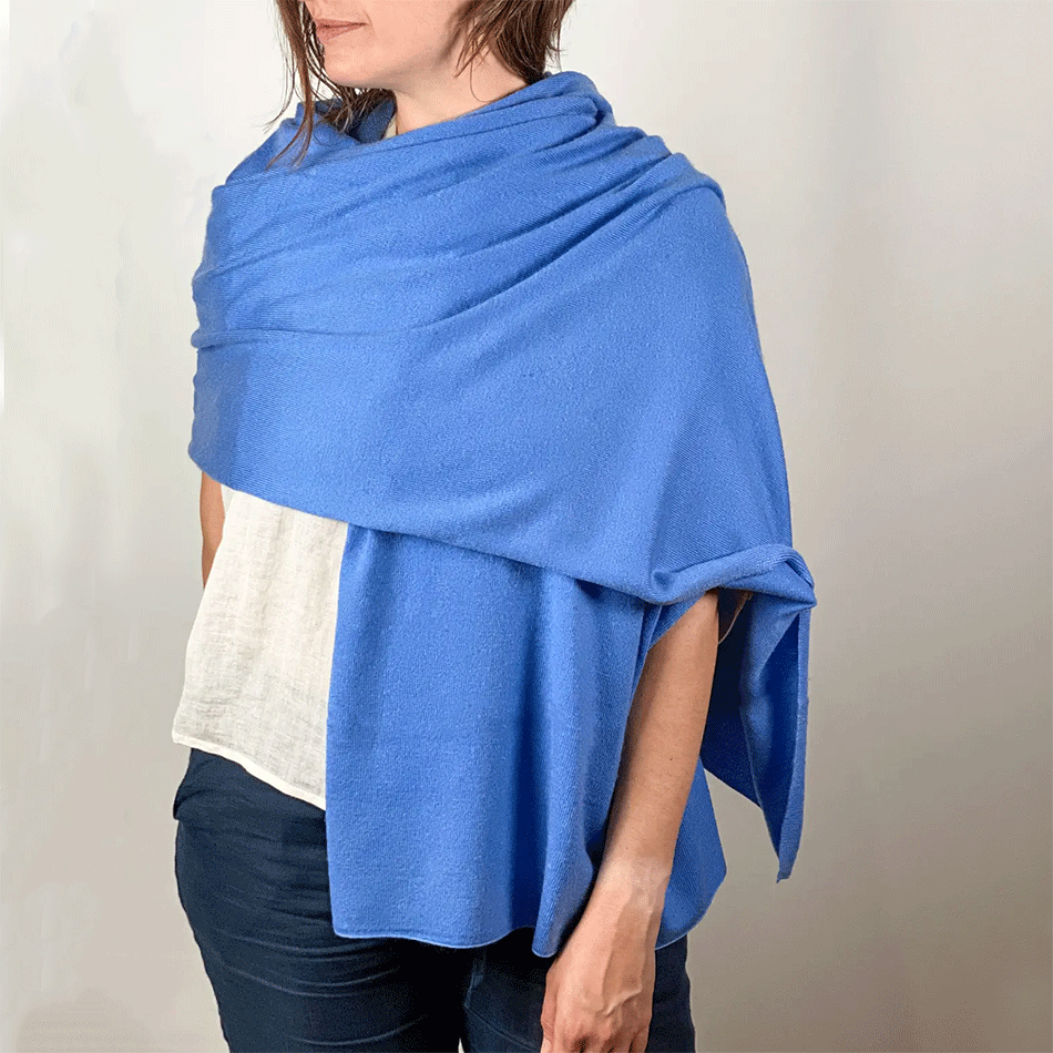 Fair trade cashmere wrap scarf