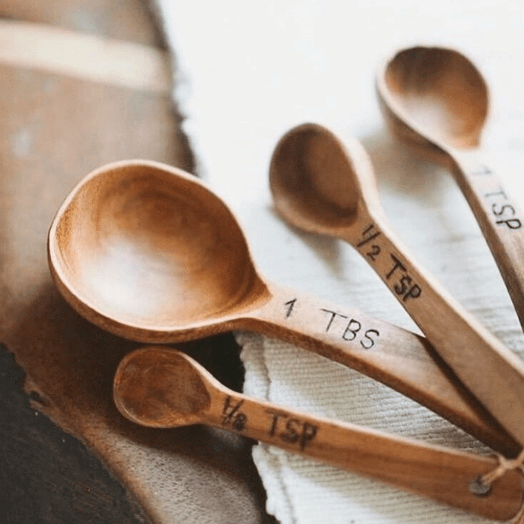 Fair trade macawood measuring spoons