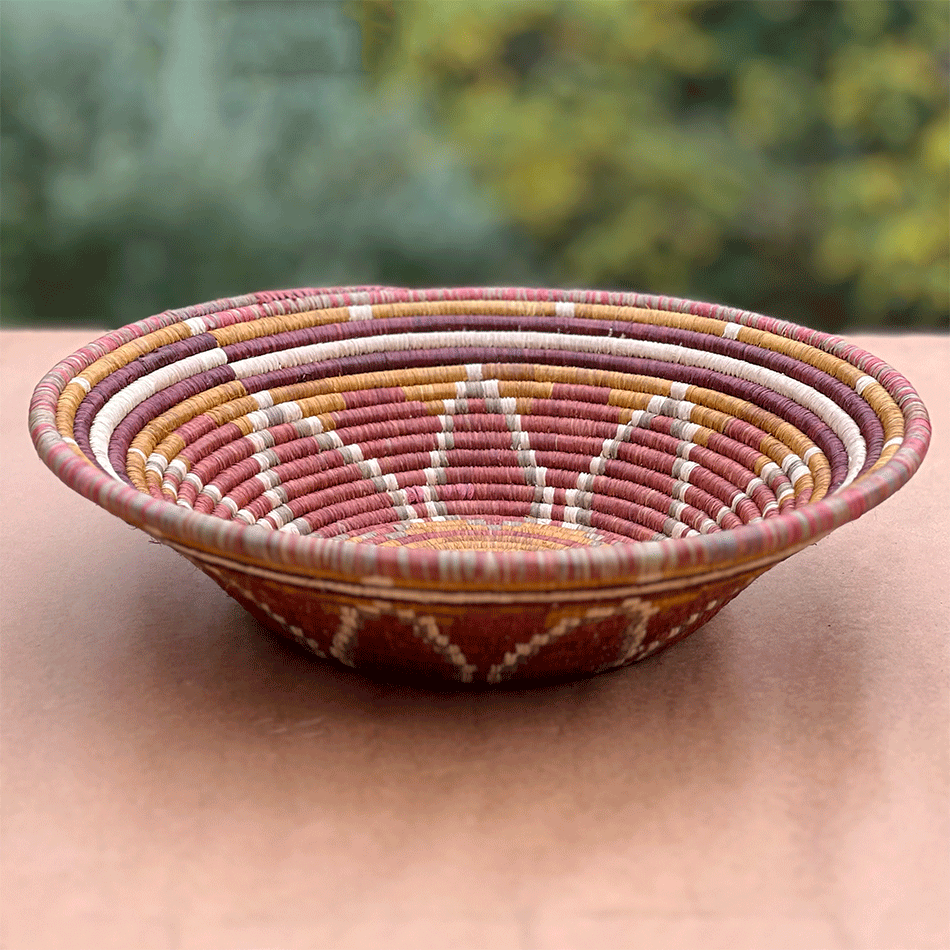 Fair trade handmade basket uganda