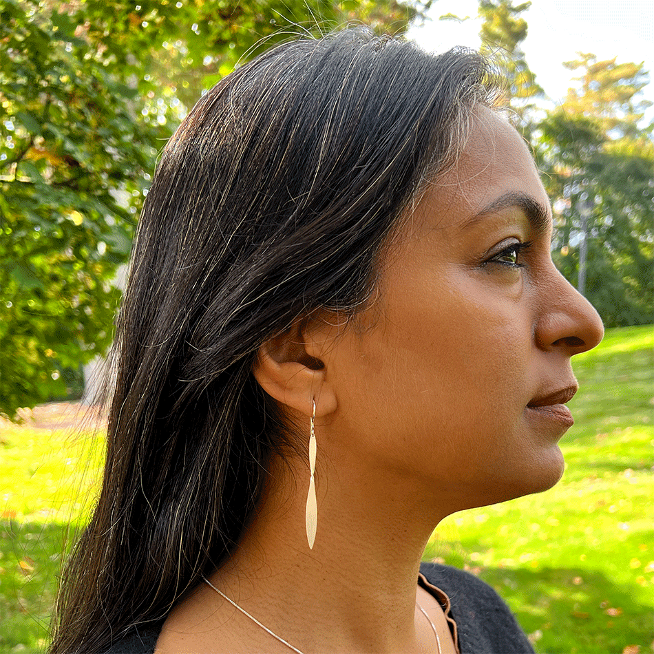 Fair trade sterling silver dangling earrings