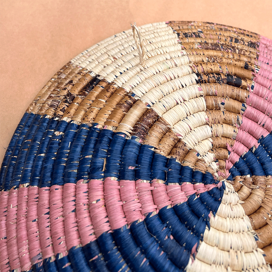 fair trade sisal sweetgrass basket