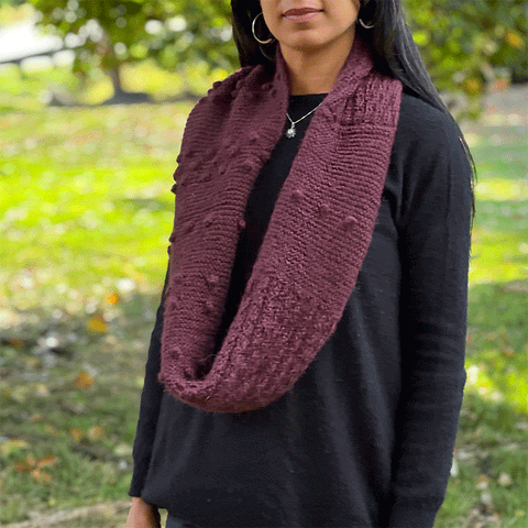 Fair trade alpaca infinity scarf