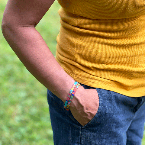 Fair trade bead bracelet set handmade in Guatemala