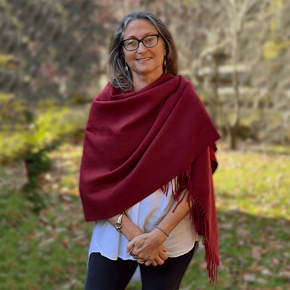 Fair trade bamboo cotton flannel scarf wrap