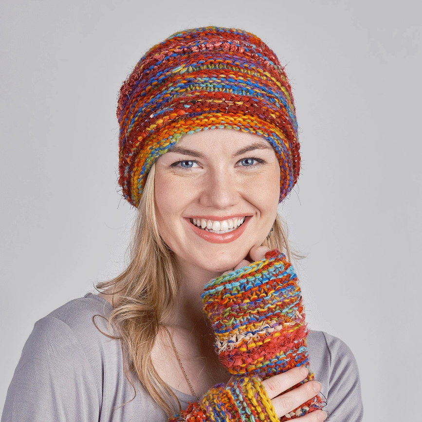 Fair trade slik wool hat