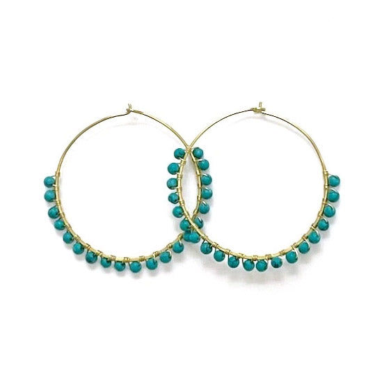 Fair trade hoops handmade by survivors of human trafficking