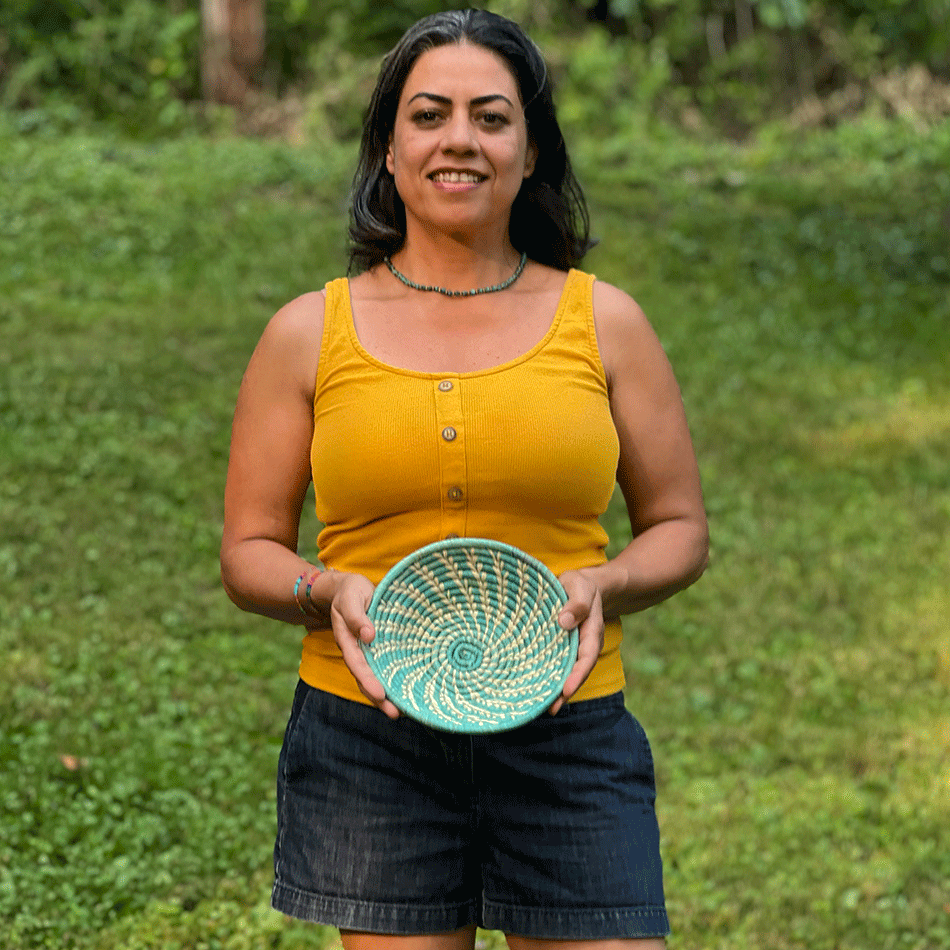 Fair trade handmade basket Uganda