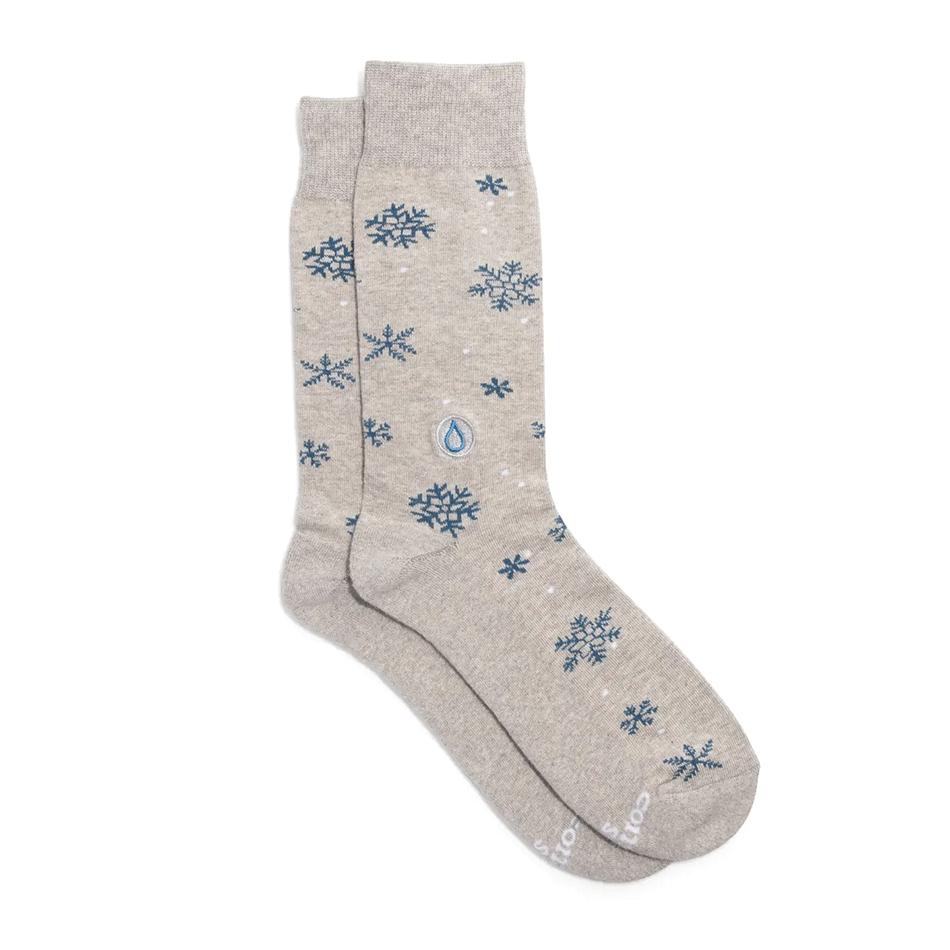 Fair trade organic cotton socks water