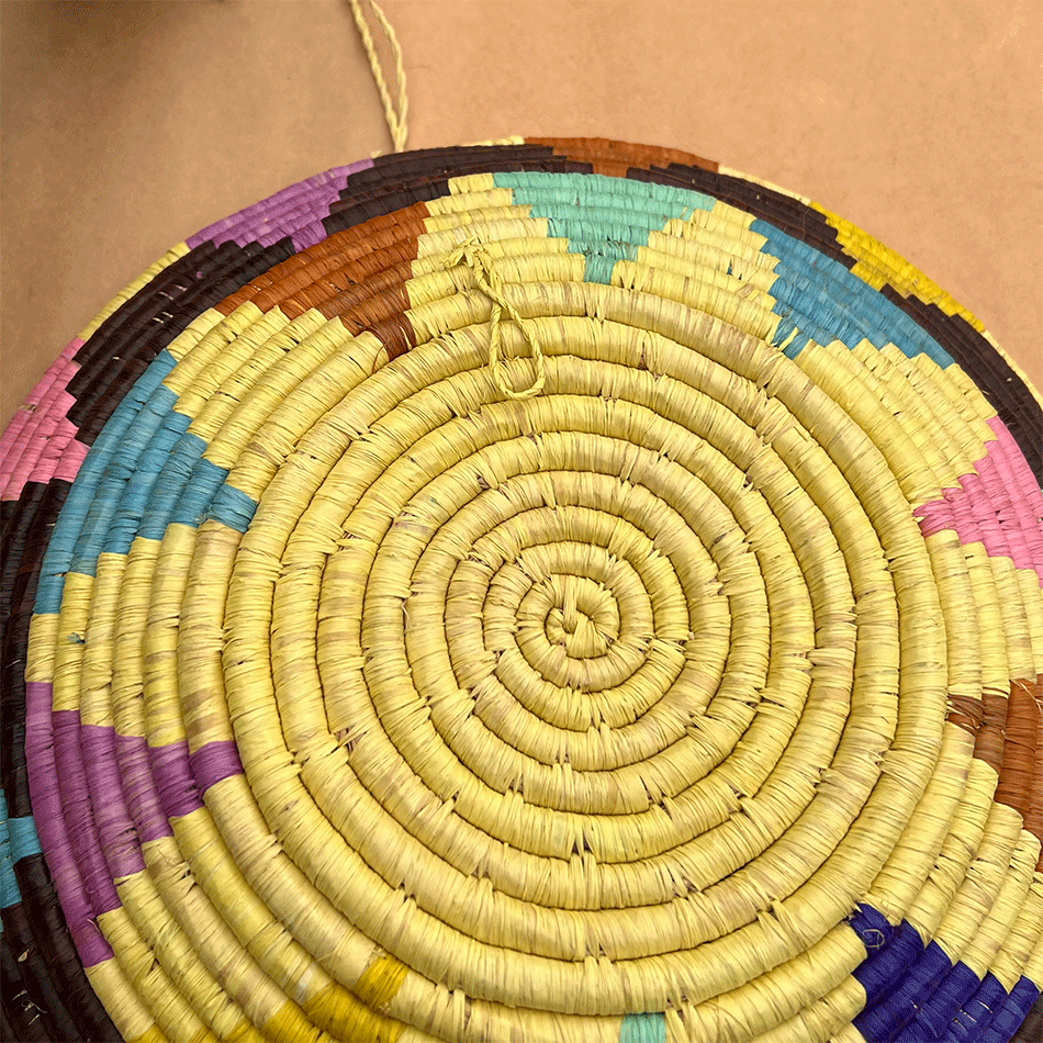 Fair trade basket handmade in Uganda