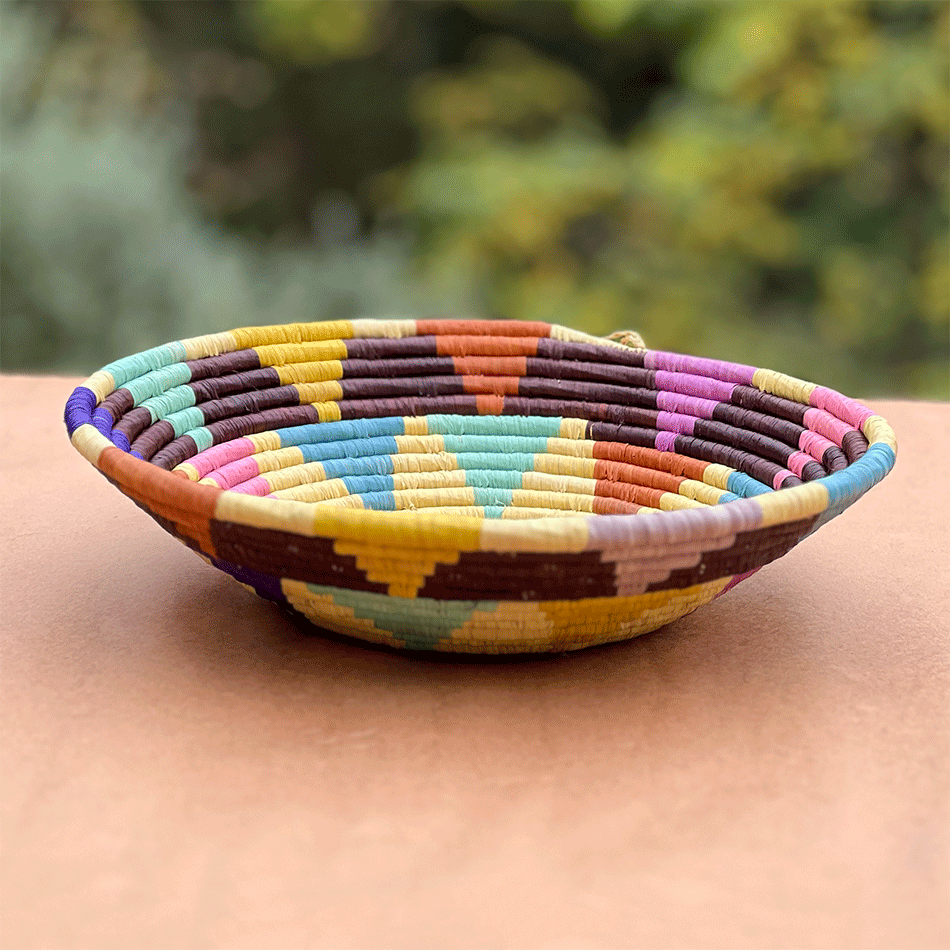 Fair trade basket handmade in Uganda