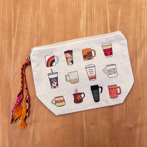 Recycled Cotton Cell Phone Bag/Wallet, Summer - Cambodia - Women's Peace  Collection