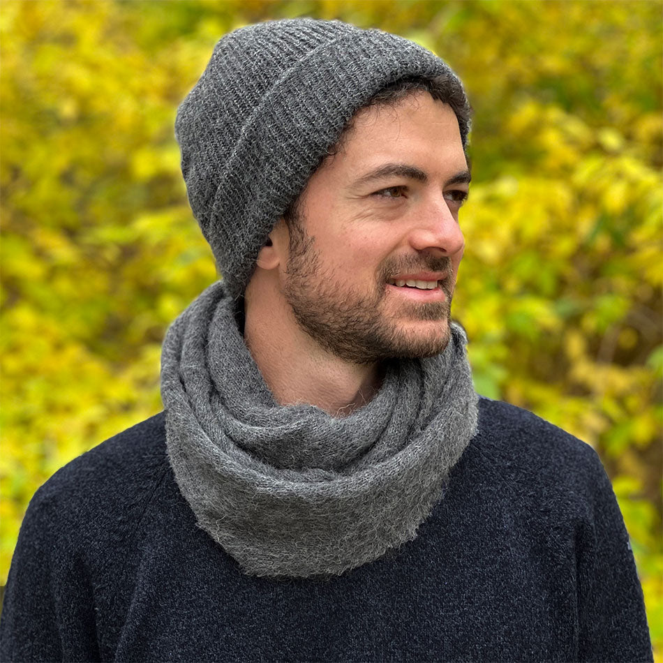 Shop Handmade Knit Alpaca Scarves for Men and Women