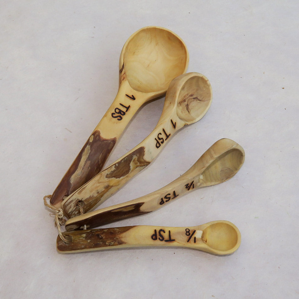 Fair trade wooden measuring spoons handmade in Wisconsin