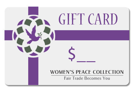 Gift Card - Starting at $15 - Women's Peace Collection, women's gift cards